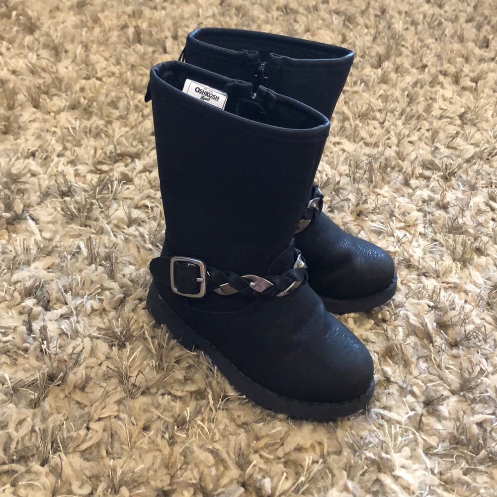 Black kids boots